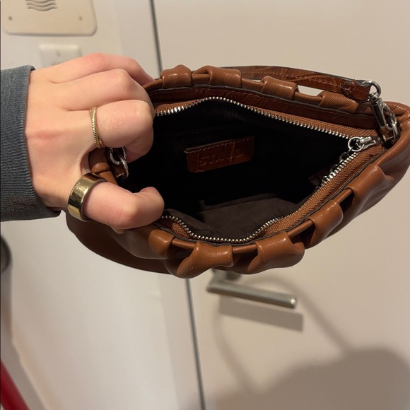 STAUD Tan Leather Shoulder Bag - Picture 3 of 3